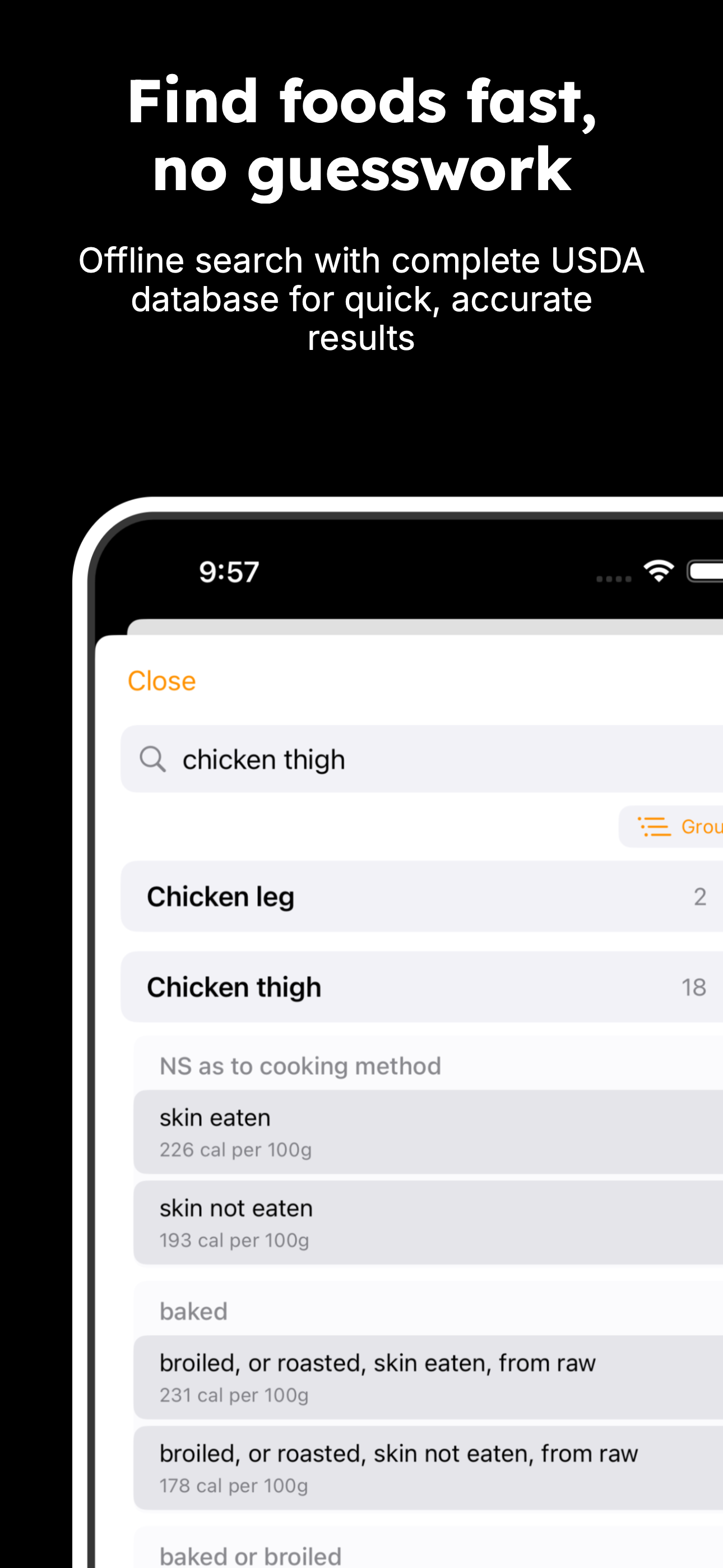 Smart Food Search